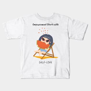 Empowerment Starts with Self-Love Kids T-Shirt